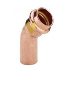 Złączka Viega/Frabo kolano łuk zacisk do gazu fi 28 45st K-7 JEDNOKIELICH