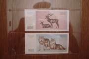 Litwa zestaw banknotów 2 sztuki stan 1