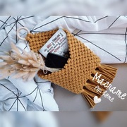 Makrama kieszeń kosz organizer BOHO