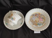 Komplet trio, komunijny porcelana Chodzież retro prl Vintage 