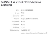 Kinkiet nowodvorski