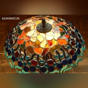 Lampa witrażowa ażur