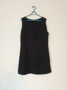 Czarna sukienka, elegancka, r. 44 z rozporkami