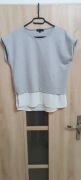 Damska bluzka 2 w 1 (lub t-shirt o warstwowym kroju) marki New Look 42