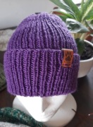 Czapka zimowa robiona na drutach