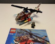 LEGO City 7238 - Śmigłowiec straży pożarnej, komplet z instrukcją