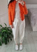 Mochy pomarańczowa kurtka pikowana wiosenna M 38