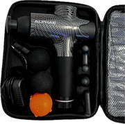 Pistolet do masażu ALPHA AMG-02 | NOWY | Walizka | Komplet końcówek