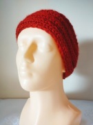 Czerwona opaska na głowę