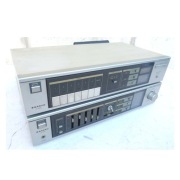 Vintage wieża Sanyo tuner JT 400L LW MW FM wzmacniacz JA 400 2x30W RMS 8om