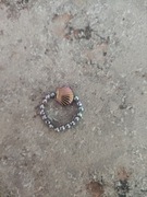 Pierścionek regulowany prawdziwe kamienie 