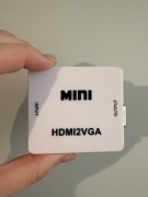 Konwerter Adapter mini hdmi do vga z wyjściem audio