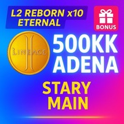 Lineage 2 L2 Reborn Eternal x10 Stary Main | 500KK Adena | Szybko + Bonus