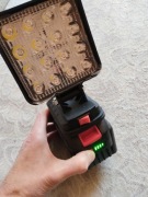Lampa do Makita halogen 16 Led duży 10x10cm z baterią zestaw