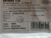 Przewód przetwornika przepływu TERMET Z0950205100 kocioł gazowy 