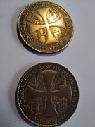 2 monety Katedra w Reims Francja Arthus-Bertrand