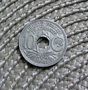 Francja 10 Centymów 1941r - Cynk - Wariant I