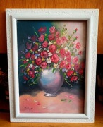 CZERWONE MAKI -OBRAZ OLEJNY NA PŁÓTNIE - MALARSTWO NIEMIECKIE- H. RUNGE