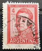 Argentyna, Generał José Francisco de San Martín, 4 pesos