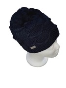 Czapka damska zimowa czapka beanie granatowa