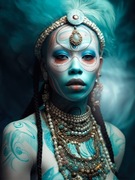 Grafika autorska-albino voodoo girl-2