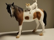 Figurka konika COLLECTA klacz z pieskiem