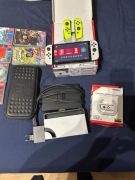 Nintendo switch OLED + Gry + Dodatki
