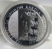 10 zł 2007  KAROL SZYMANOWSKI  efekt optyczny (daty)  Ag 925  UNC