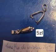 Końcówki do wisiorków zawieszek uchwyty do naszyjnika elementy do biżuterii