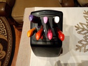 komplet nozy universal marki tupperware ze stojakiem