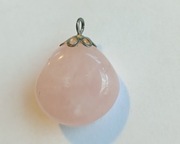 Wisiorek KWARC RÓŻOWY jasnoróżowy