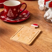 Deska do krojenia bambusowa świąteczna 11x19 cm