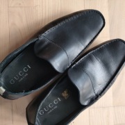 GUCCI  buty męskie czarne rozm. 45 skóra naturalna
