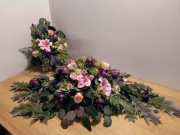 Stroik na grób, kompozycja na cmentarz, wiązanka z wazonem , zestaw.M30k