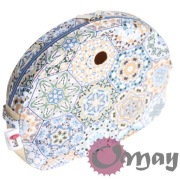 Beżowy organizer do Obag MOON LIGHT kafelki beż lazur 2 kieszenie OMAY