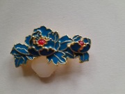Wyjątkowa broszka emalia cloisonne 