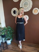 Sukienka czarna Plisowana 