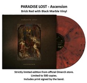 PARADISE LOST - Ascension (Brick Red with Black Marble Vinyl) + 4 autografy