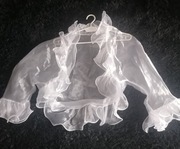 Bolerko z bialego tiulu