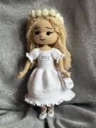 Pamiątka pierwszej komunii świętej lalka