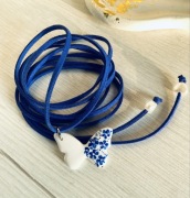 Naszyjnik choker z motylem 