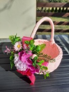 Stroik do koszyczka, gotowa dekoracja koszyczka