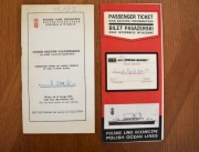 PLO cennik 1973 okładka biletu Stefan Batory PRL