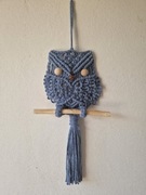 Sowa wykonana ze sznurka . Idealna ozdoba, prezent