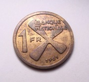 Katanga 1 frank 1961 PIĘKNA!