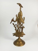 mosiężna figurka dekoracyjna - dwie czaple