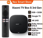 New Xiaomi TV Box S 3rd Gen, Smart Android TV Box 4K UHD 