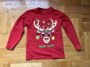 T-shirt długi rękaw (Merry Xmas) - Cool Club - 134 (9l)