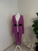 KARDIGAN oversize Alpaka Sweter Długi Premium 