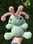 Ręcznie robiony królik ufoludek - 18 cm